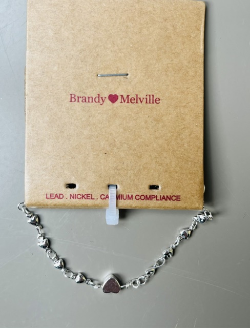 BRANDY MELVILLE - Heart Charm Bracelet