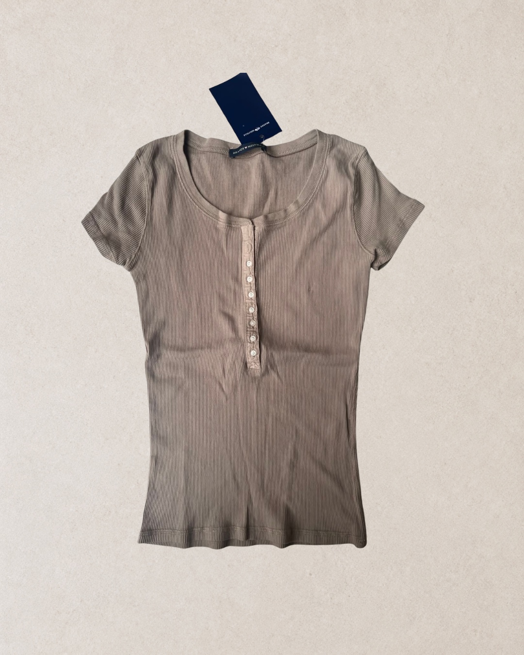 BRANDY MELVILLE - Zelly Ribbed Top