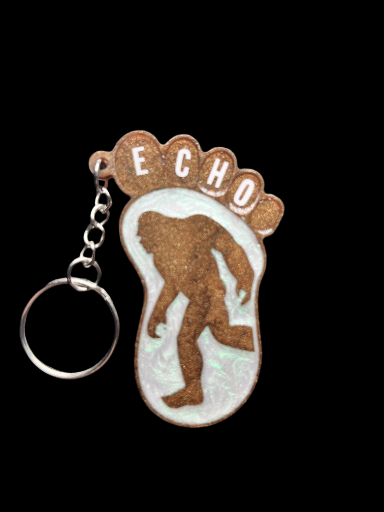 E.C.H.O. Resin Hand Crafted Keychain