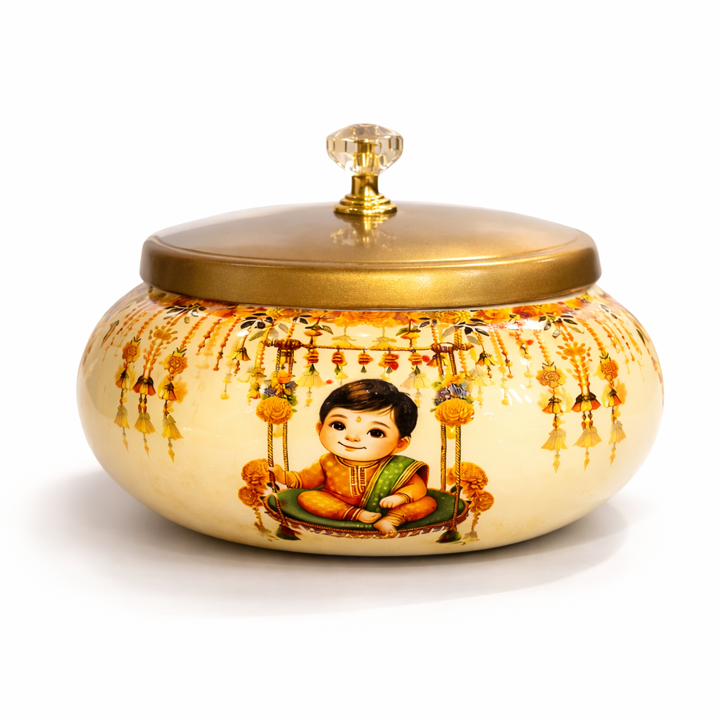 Baby Boy Naming Ceremony Return Gift Jar | Customized Traditional Hamper Jar | Premium Return Gift for Naming Ceremony