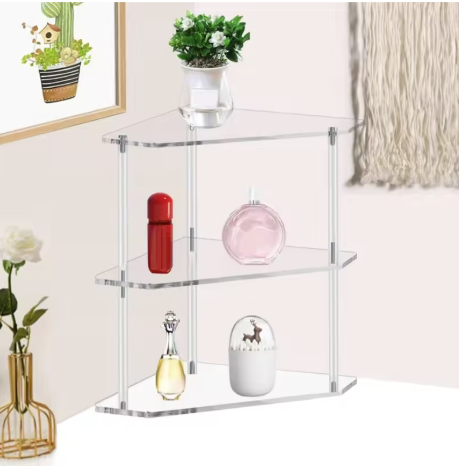 Clear Acrylic Corner Shelf