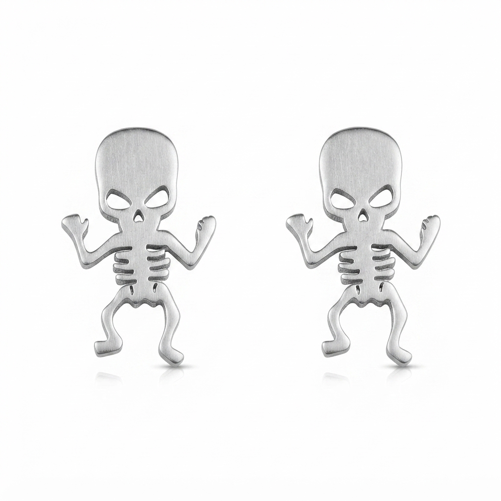 Skeleton Stud Earrings