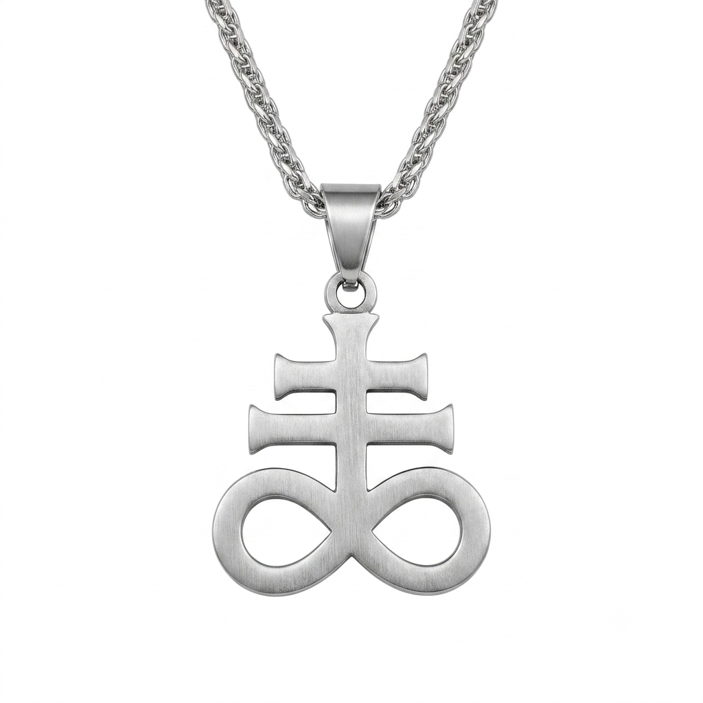 Stainless Steel Leviathan Cross Necklace