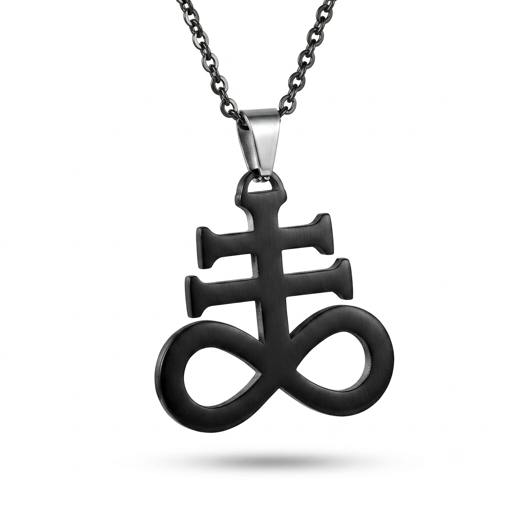 Stainless Steel Leviathan Cross Necklace