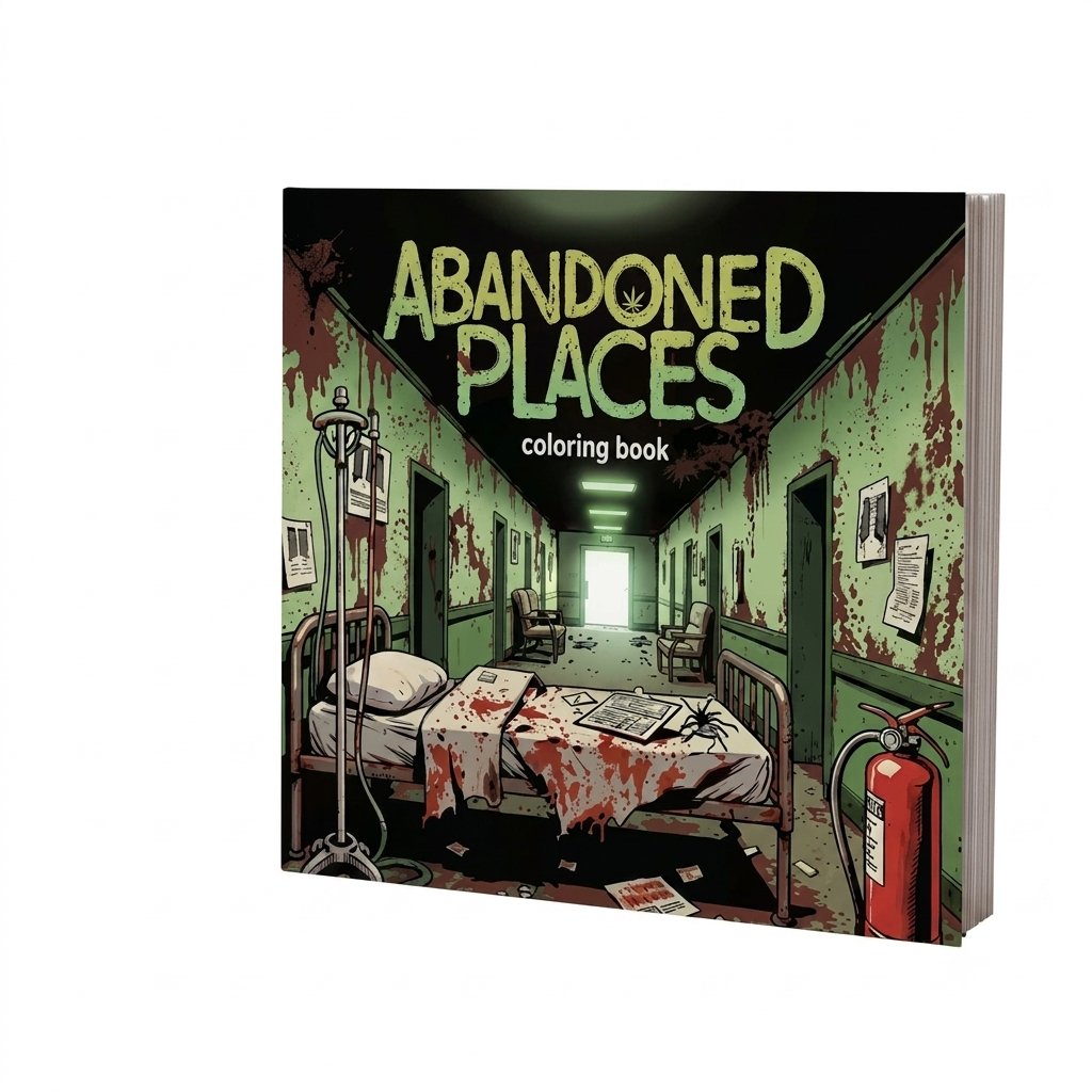 Abandoned Places Coloring Book