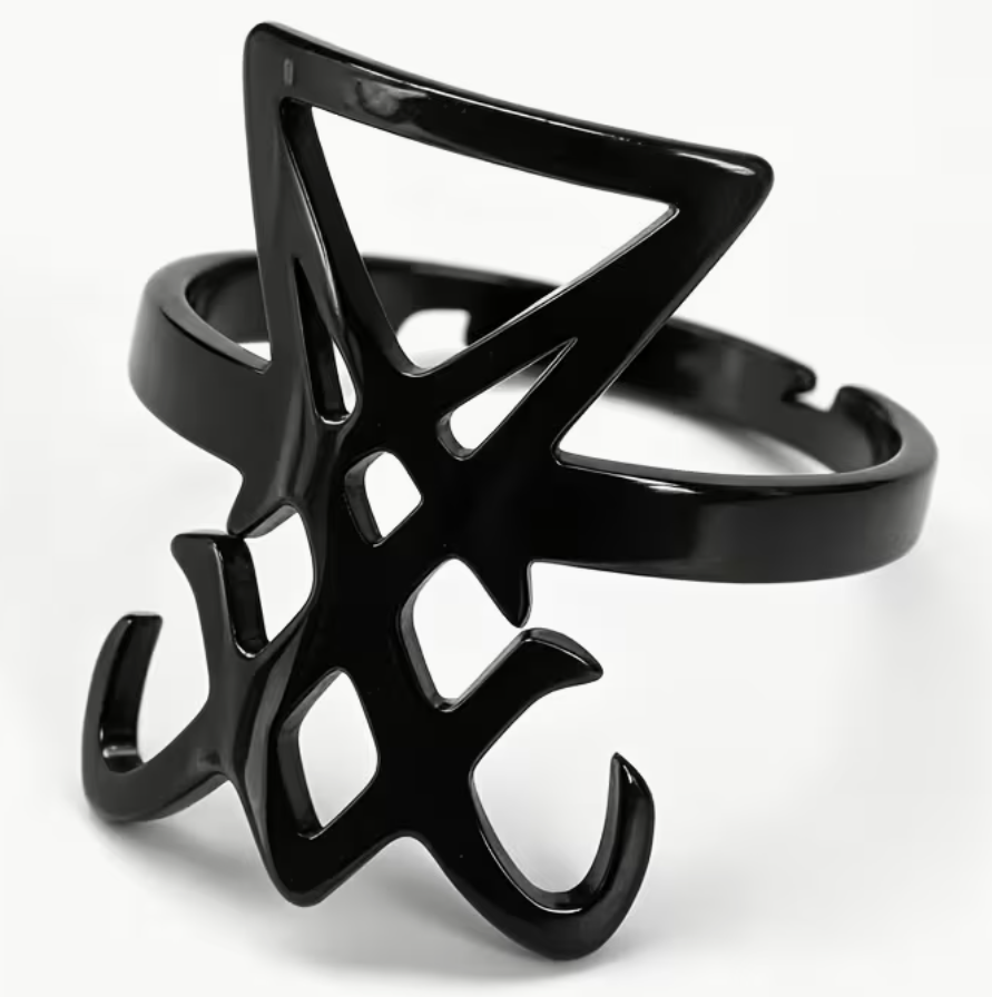 Geometric Stainless Steel Ring