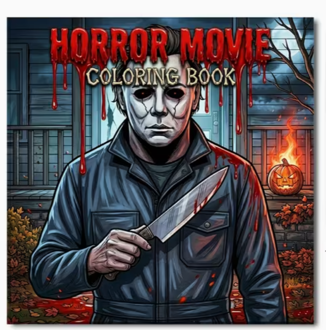Horror Movie Coloring Book