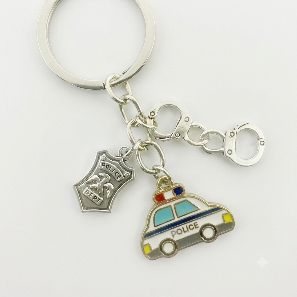 Police Theme Keychain