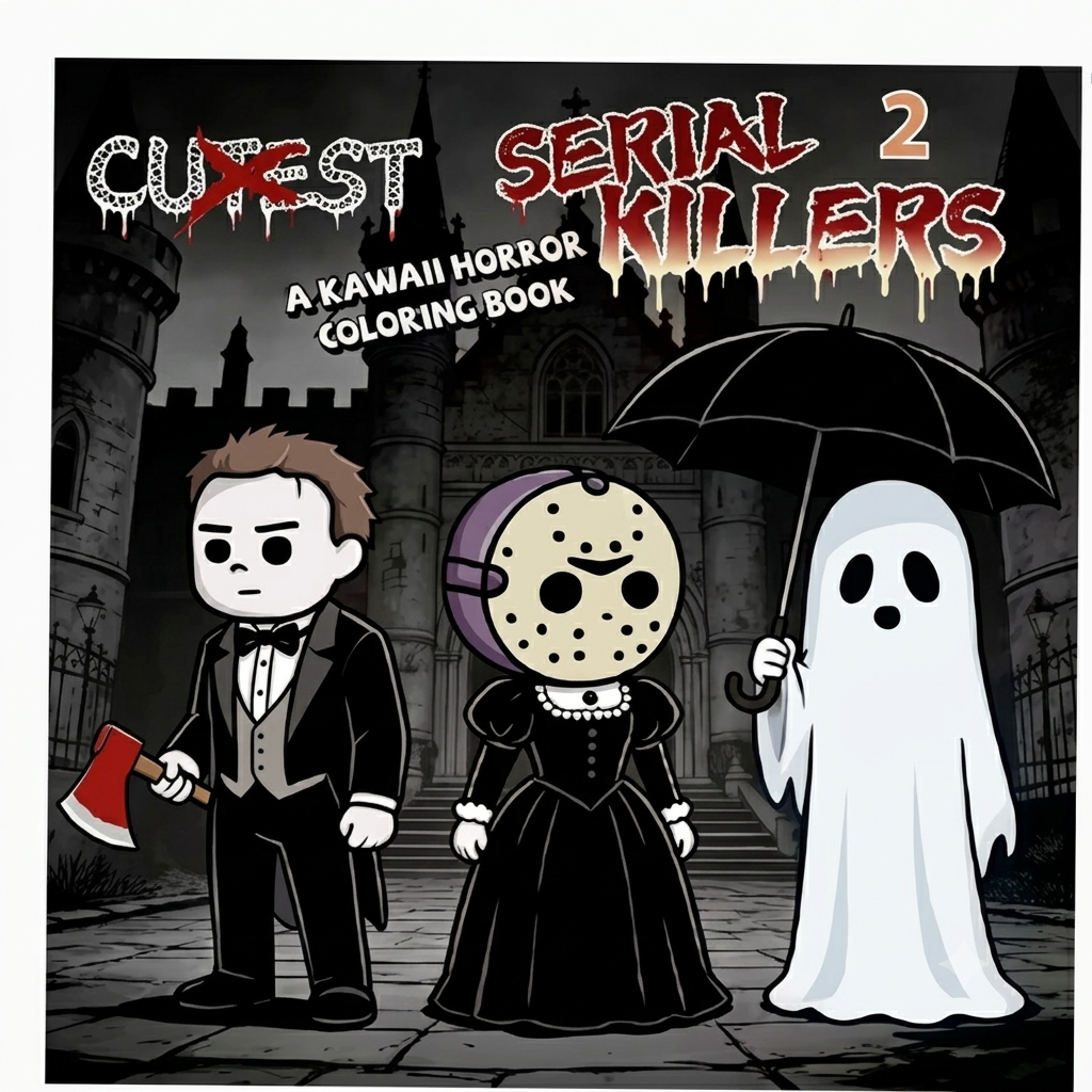 Cutest Serial Killers 2 Coloring Book