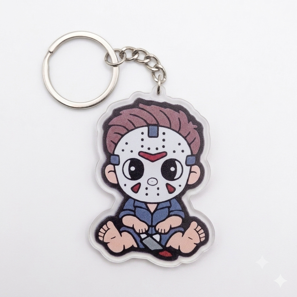 Jason Voorhees Horror Mask Keychain