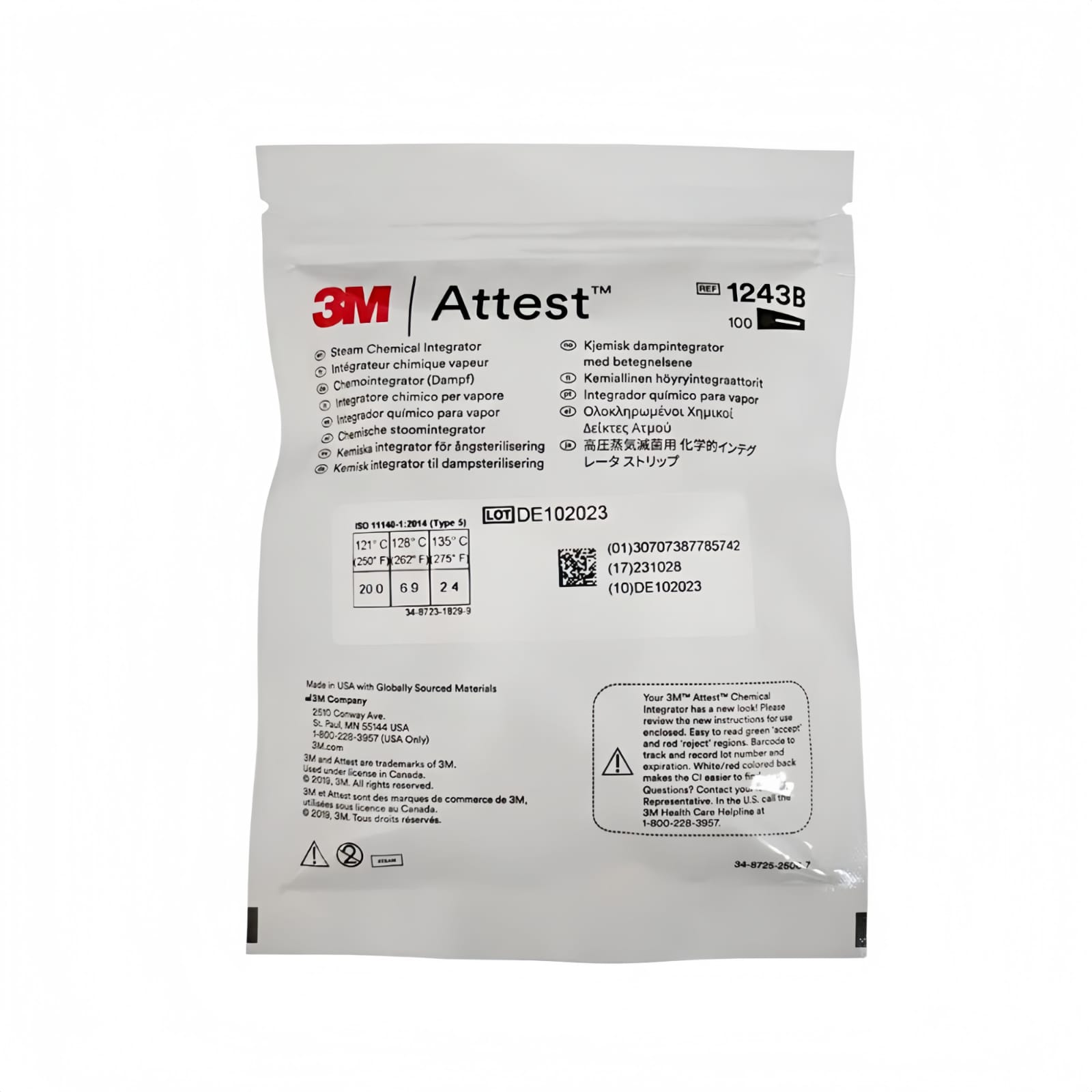 3M Attest Chemical Integrator Strips