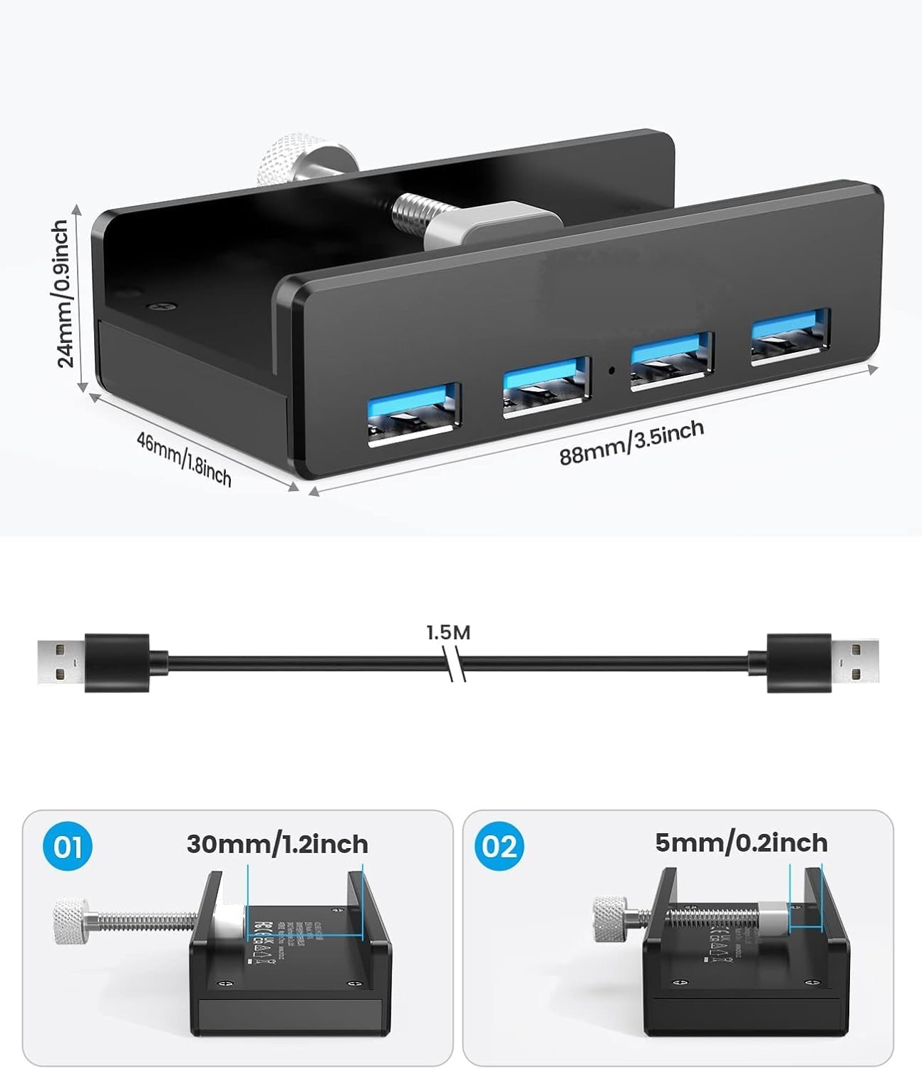 OYKUTECH MH4PU 4 Portlu USB 3.0 Hub 