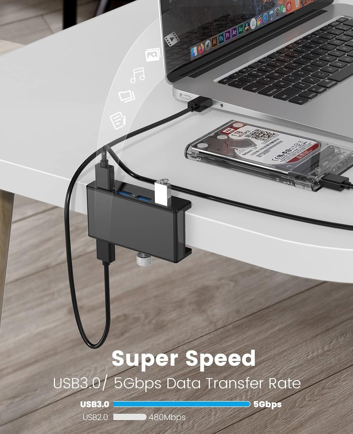 OYKUTECH MH4PU 4 Portlu USB 3.0 Hub 