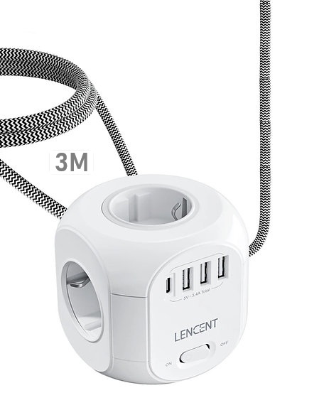 LENCENT TAM KORUMALI UZATMA PRİZ