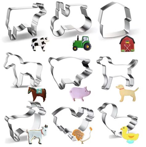 Farm Animal Cookie Cutter Set