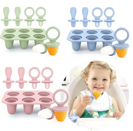 Baby Silicone Popsicle Molds Set