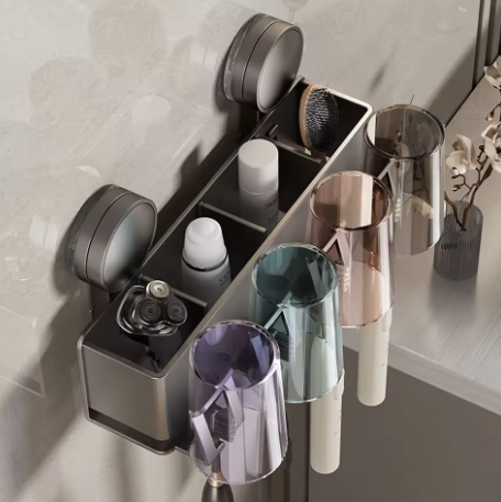 Wall-Mounted Bathroom Organizer