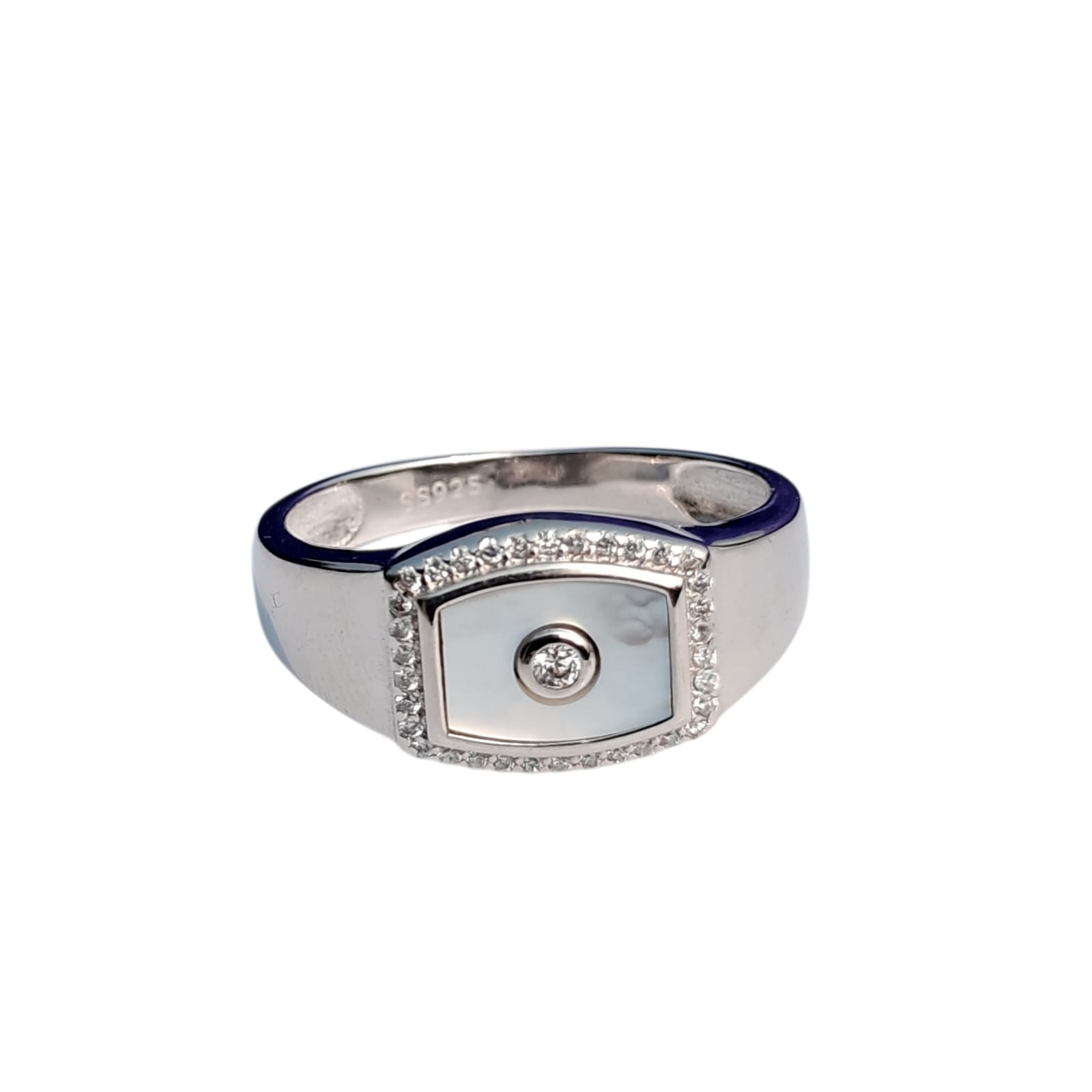 925 Silver Elegant Silver Diamond Ring