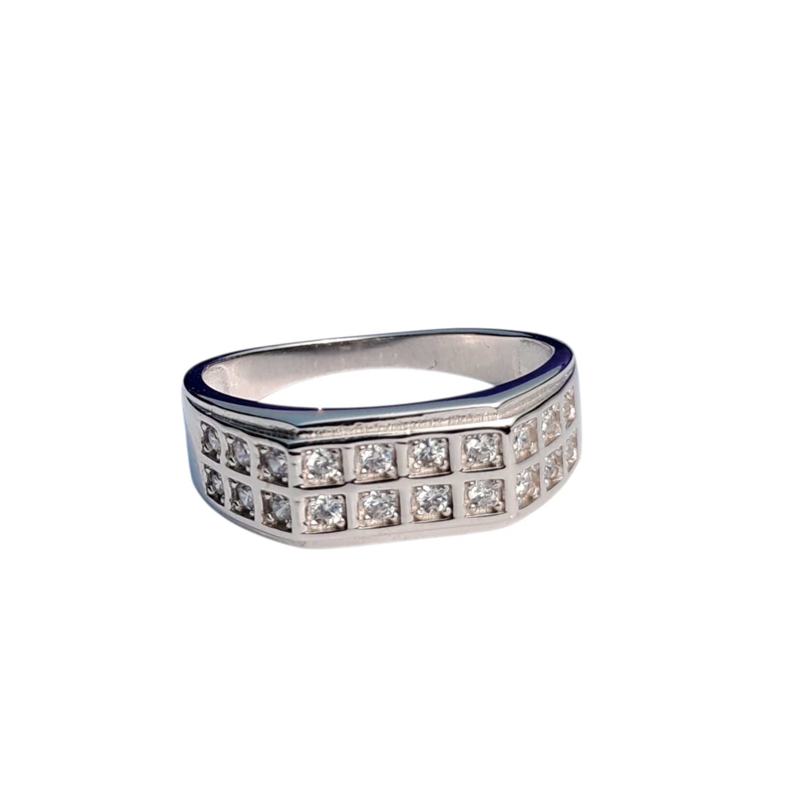 925 Silver Square Stone Ring