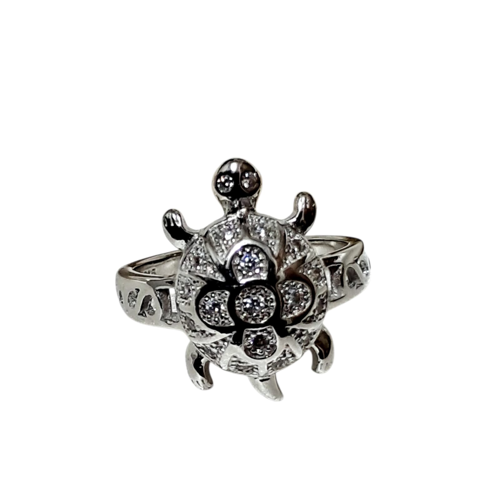 925 Silver Turtle Design Silver Ring