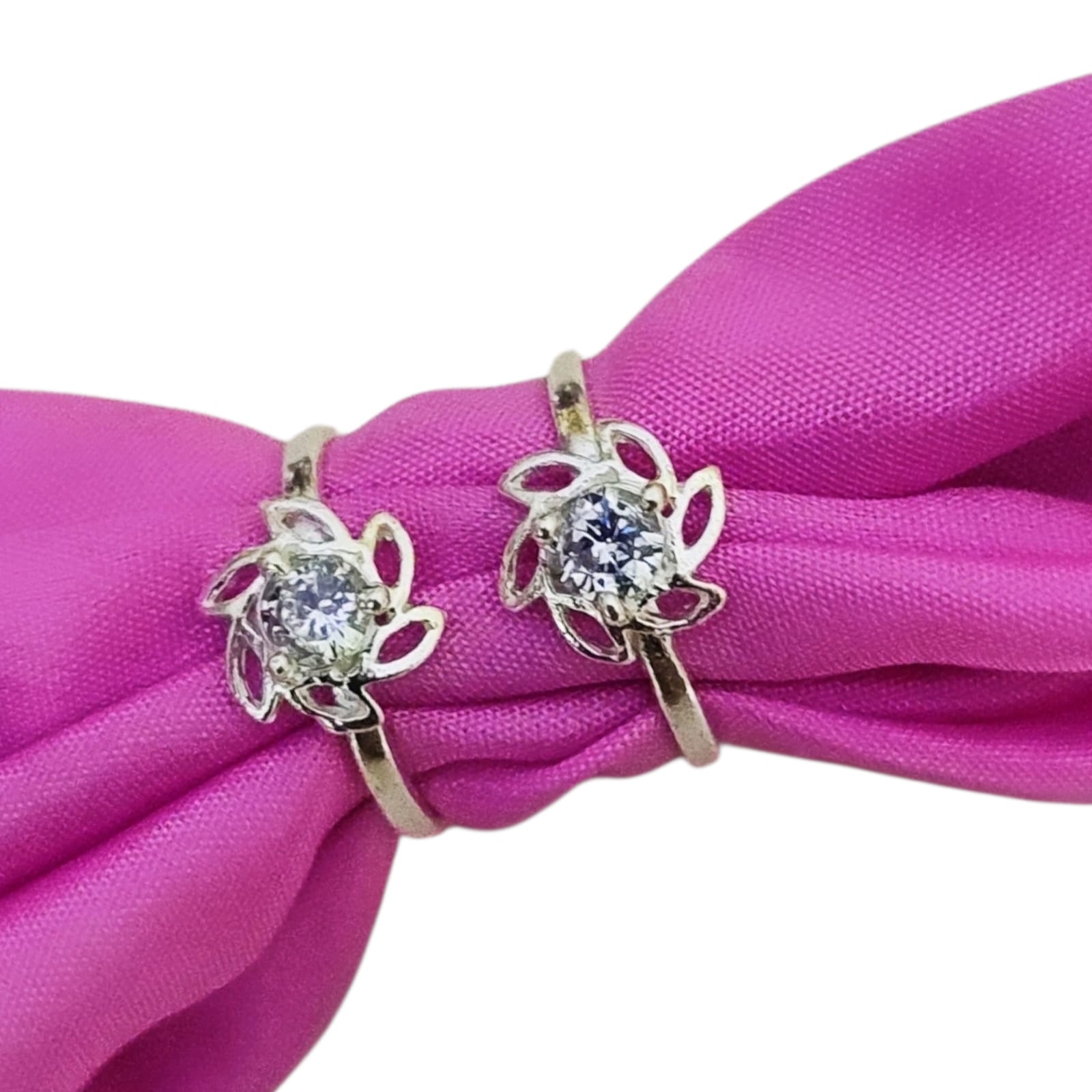 925 Silver Lotus Flower Silver Toe Rings