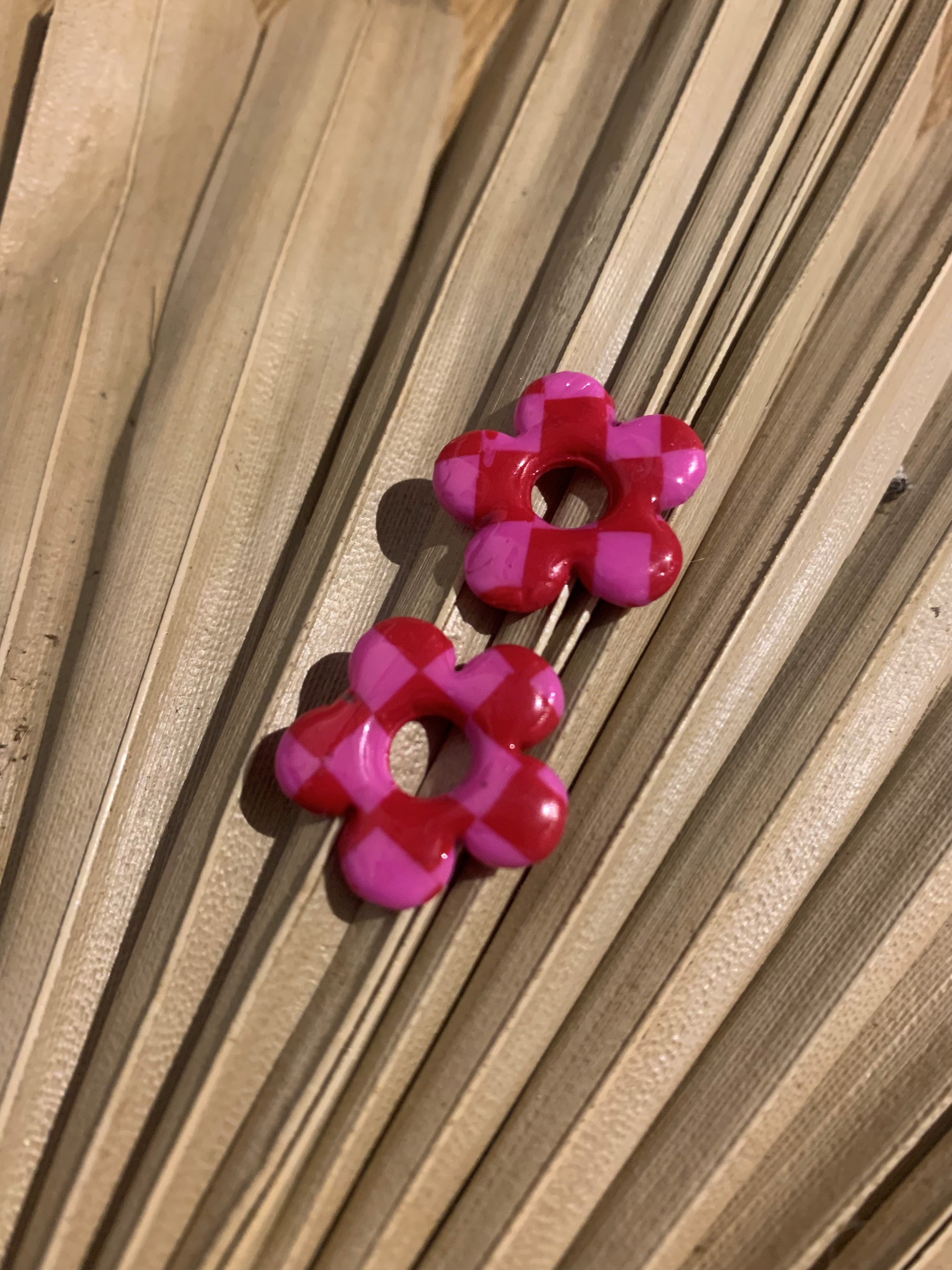 Rayure rose et rouge 