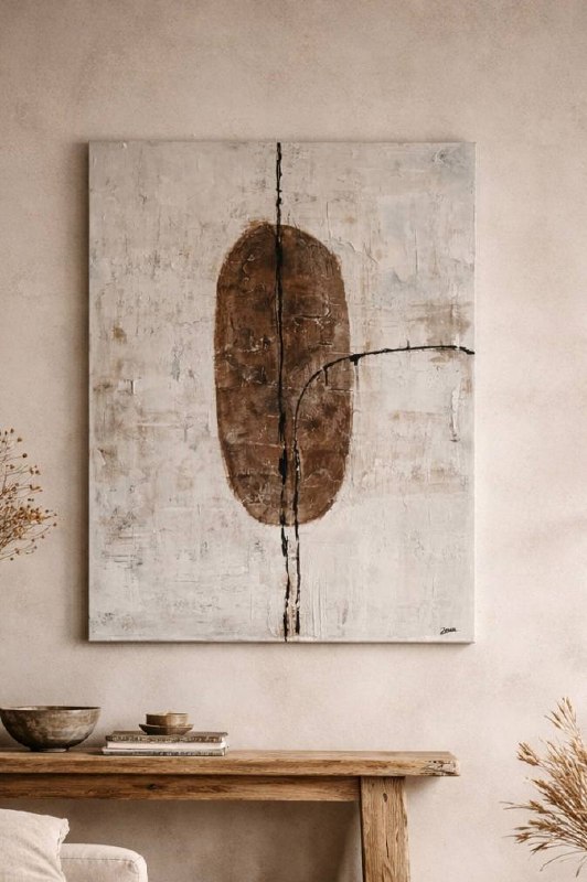 Abstract Earth Tone Canvas