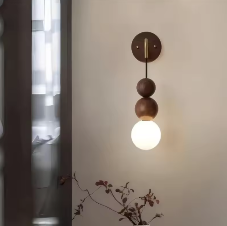 Modern Wooden Wall Sconce