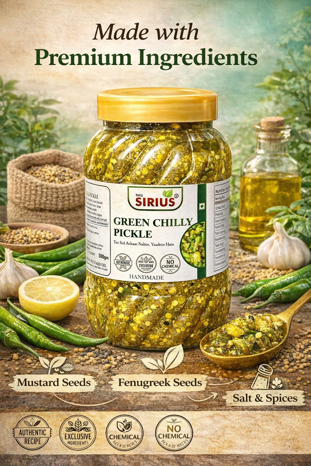 Green Chilly Pickle