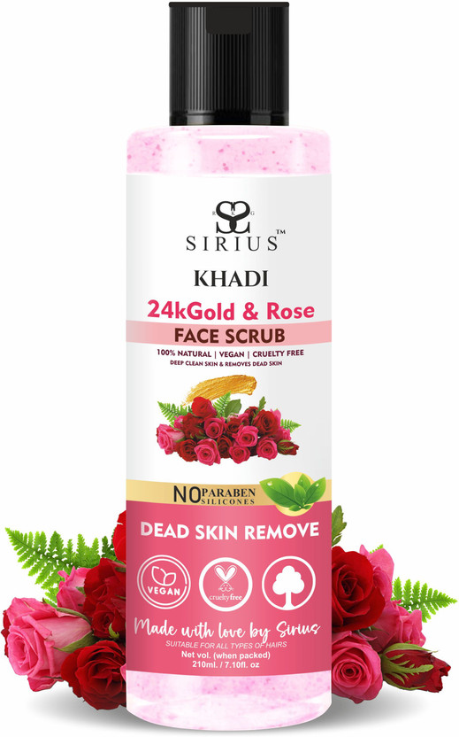 24k Gold & Rose Face Scrub