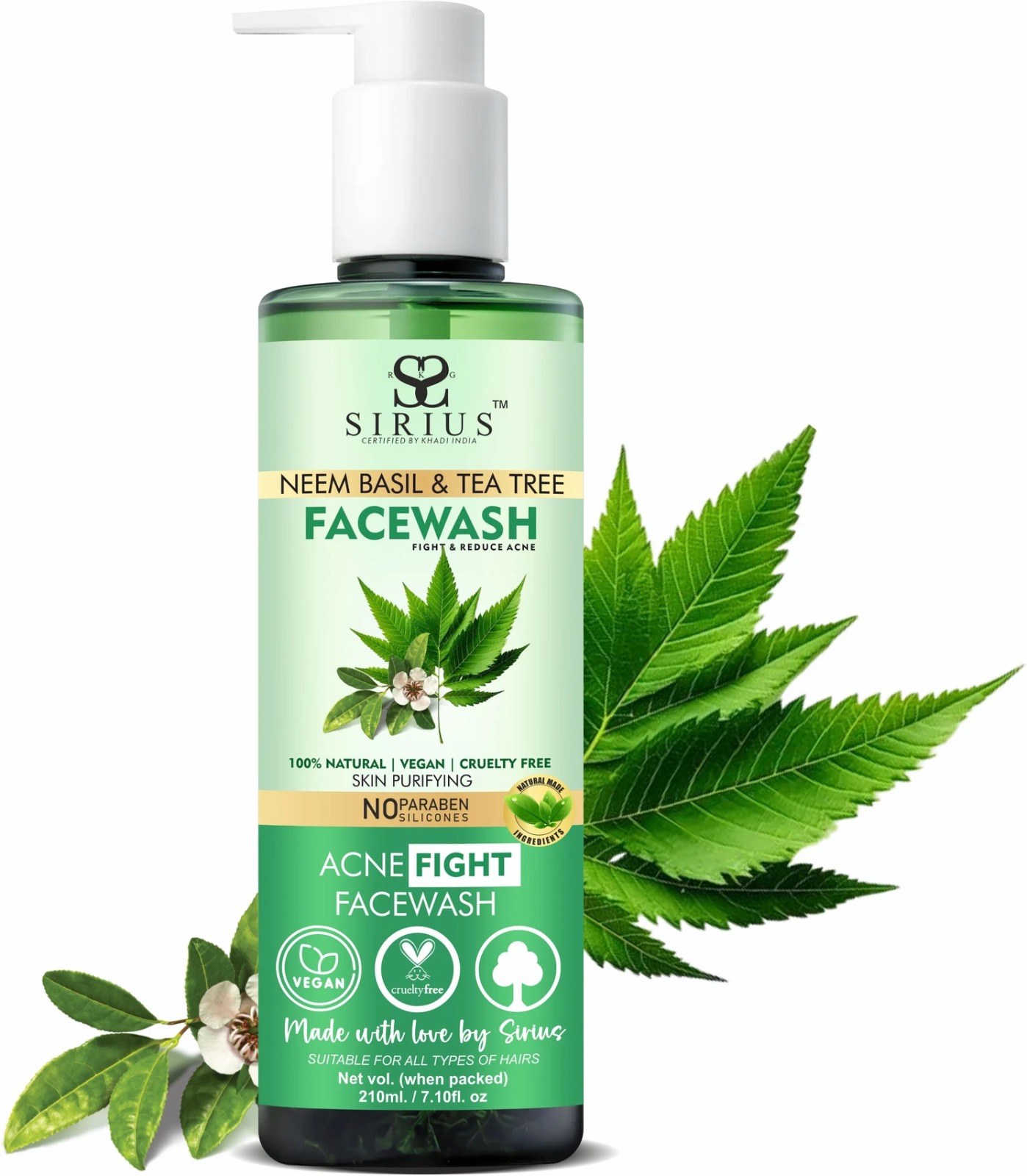 Neem Basil & Tea Tree Facewash