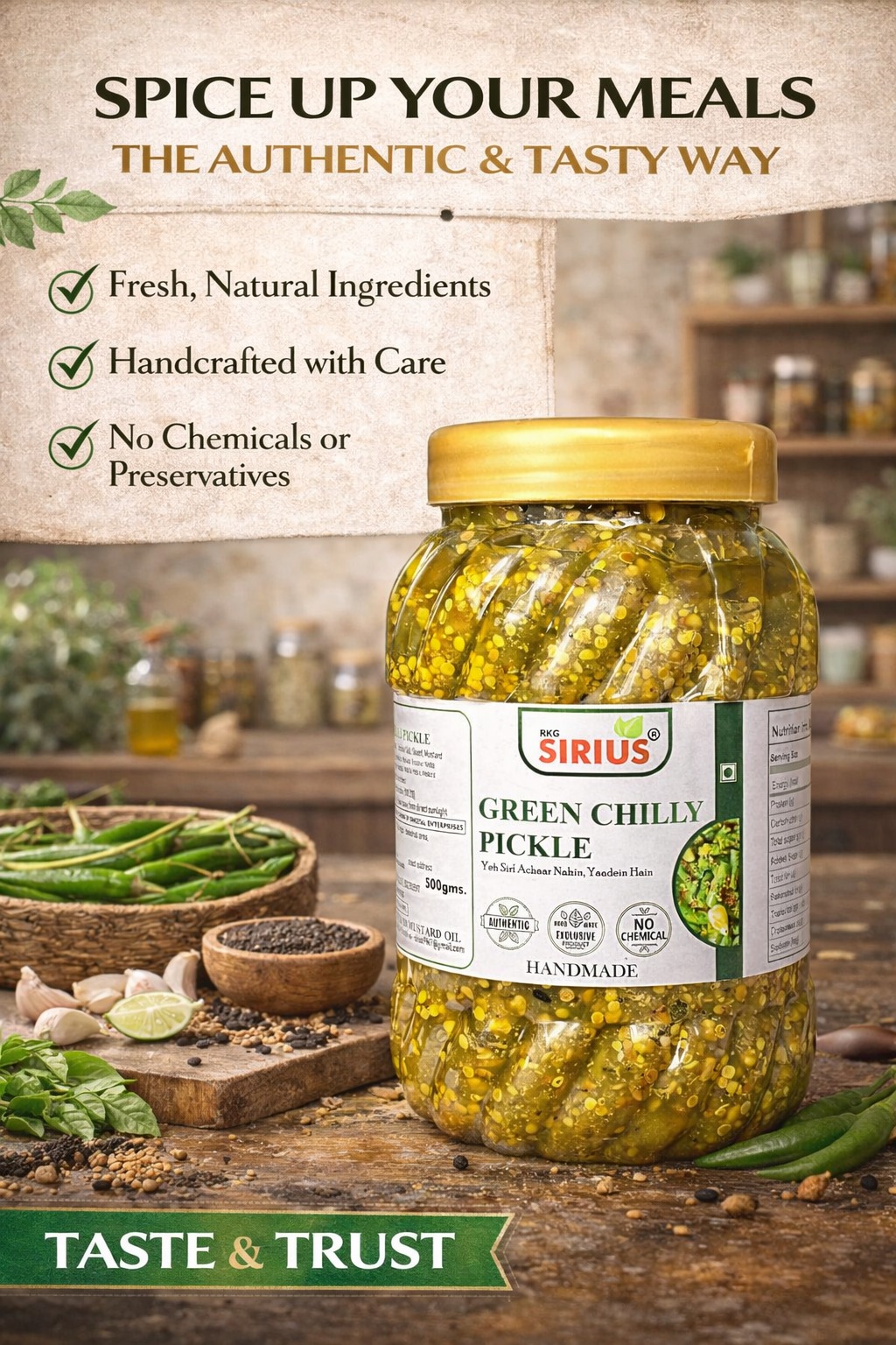Green Chilly Pickle