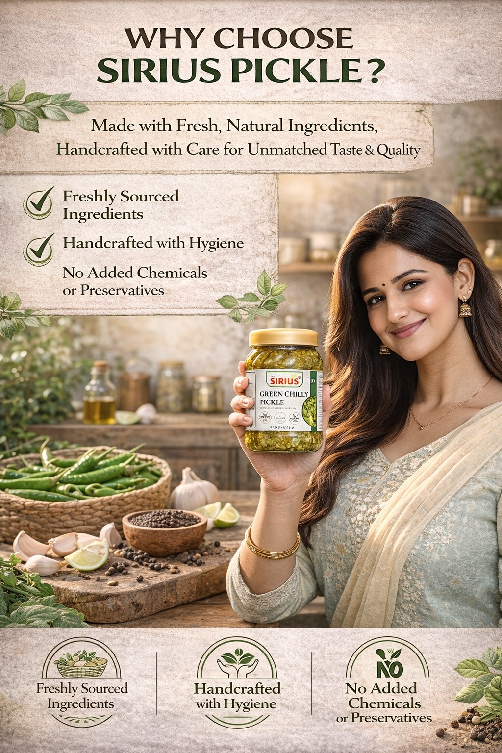 Sirius Green Chilli Pickle