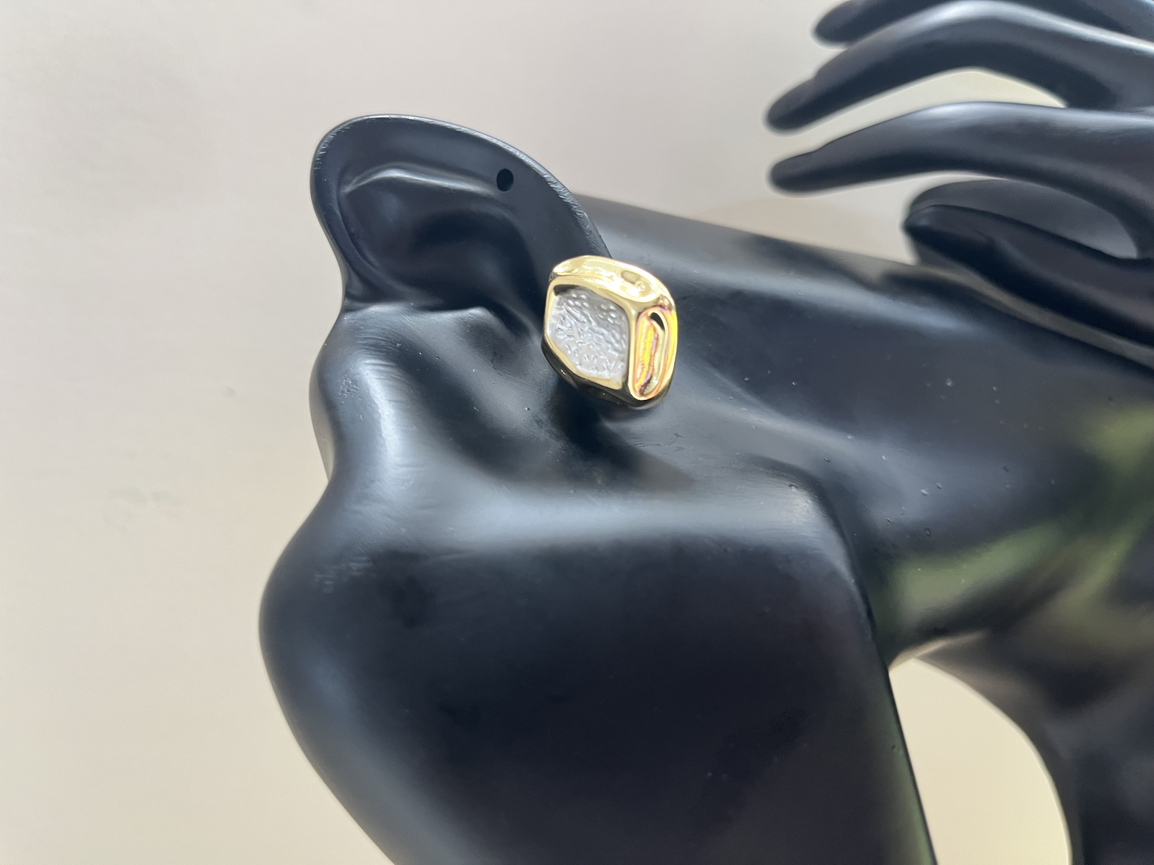 Gold-Plated Stud Earring