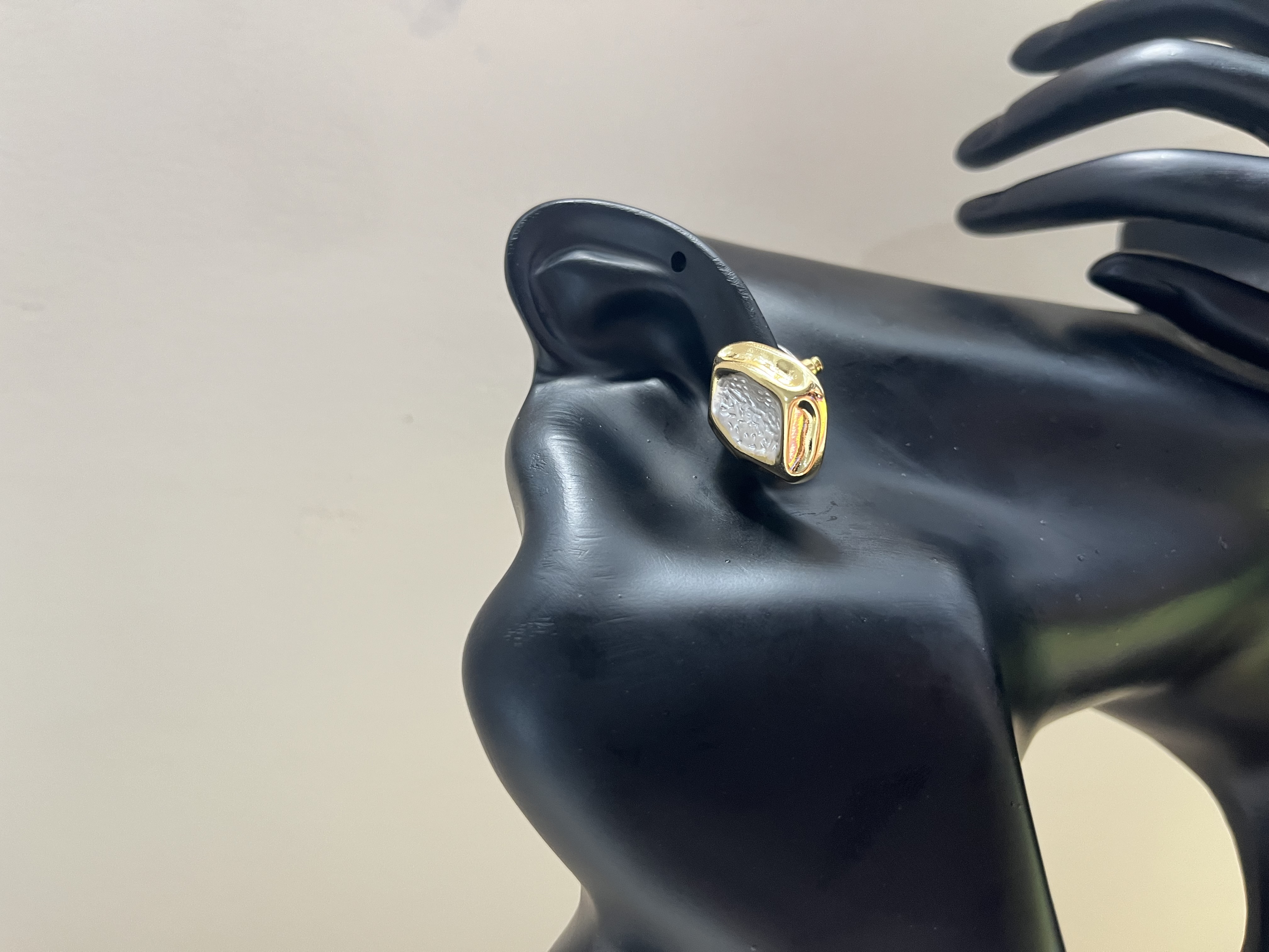 Gold & Silver Stud Earrings