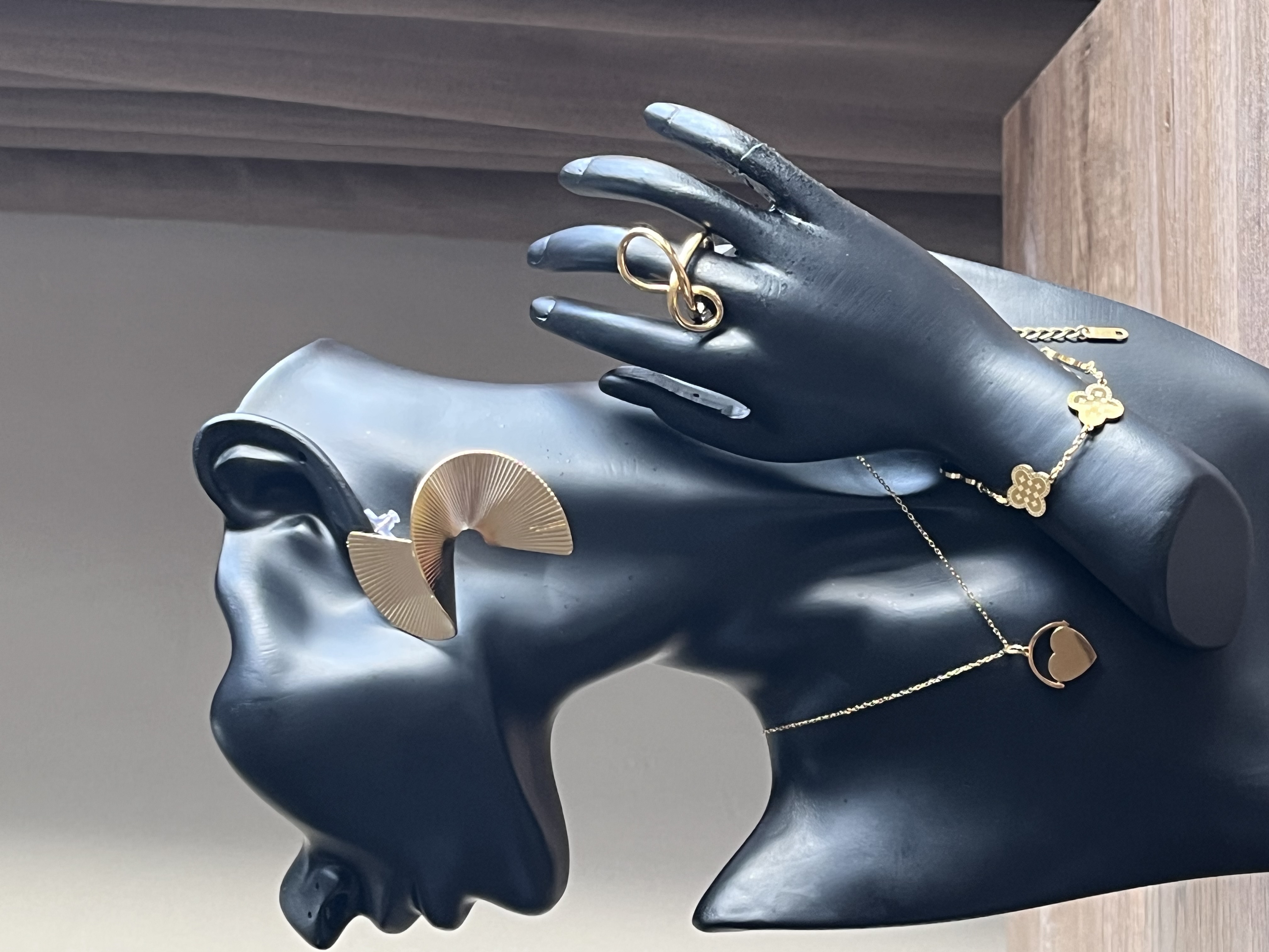 Gold Accent Jewelry Set