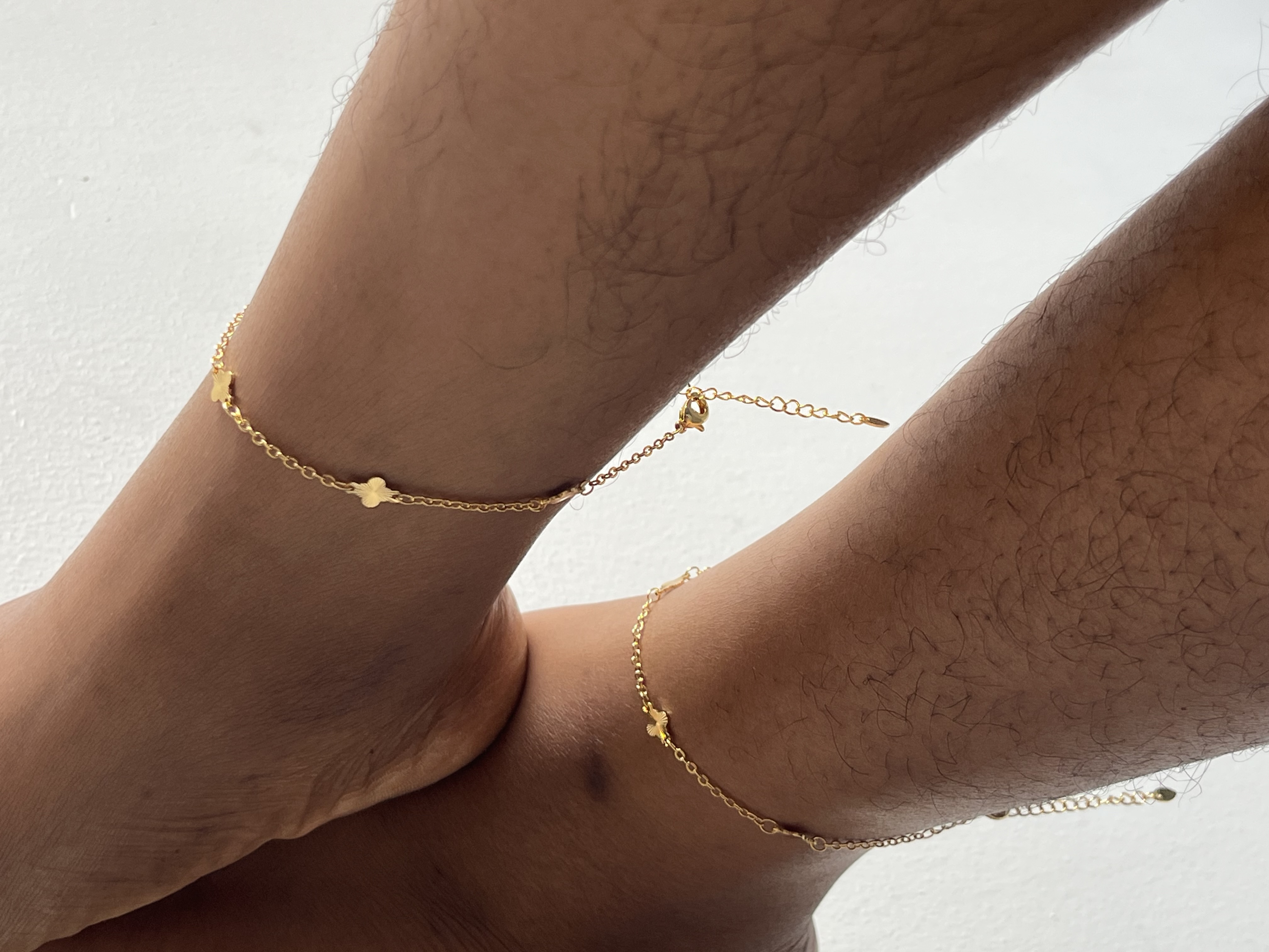 Gold Anklet Pair