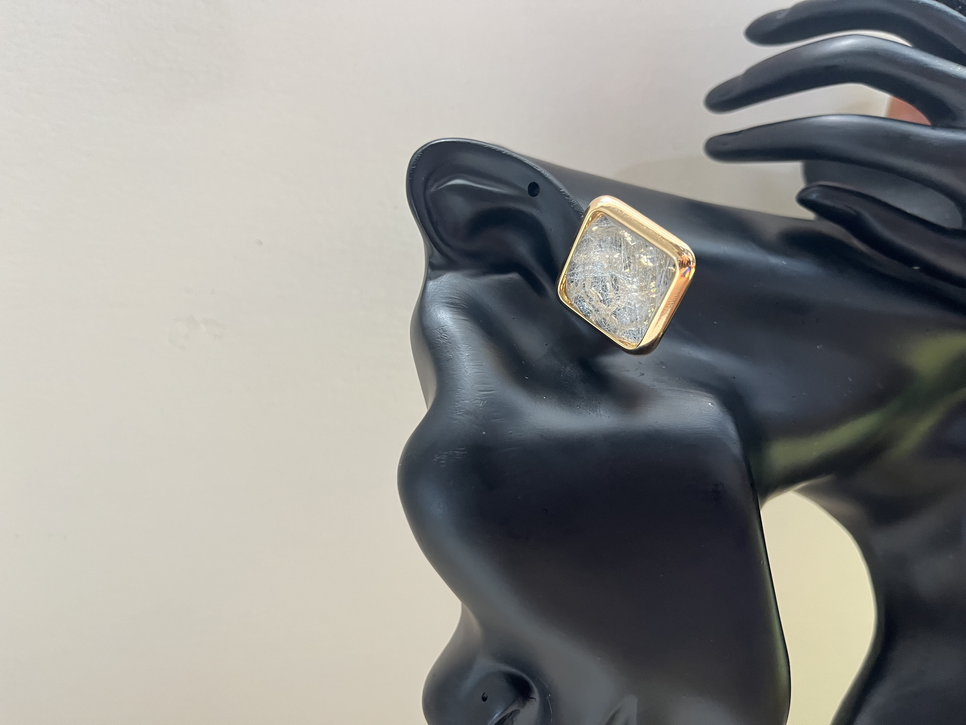 Square Crystal Stud Earrings