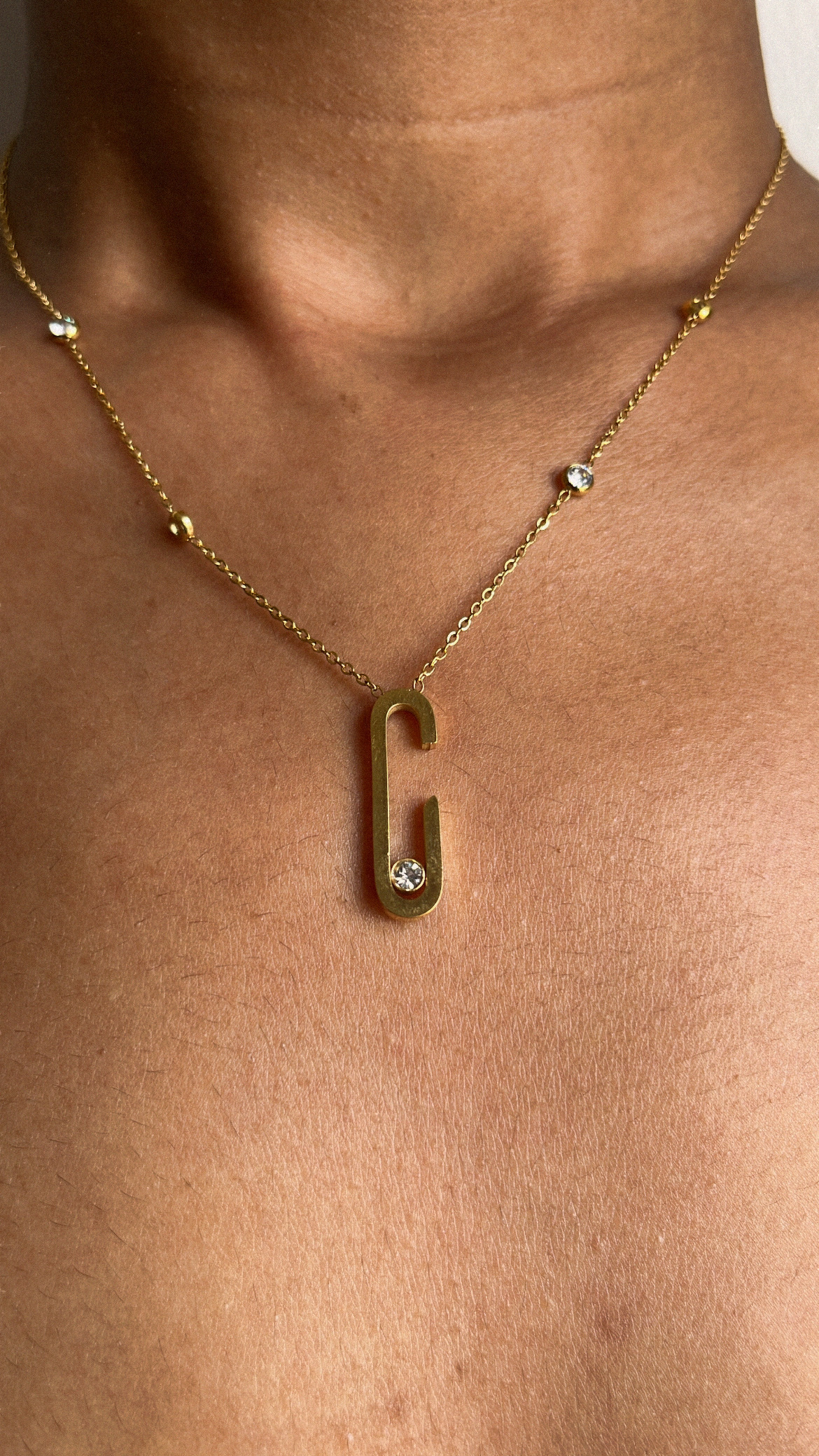 Gold Initial Pendant Necklace