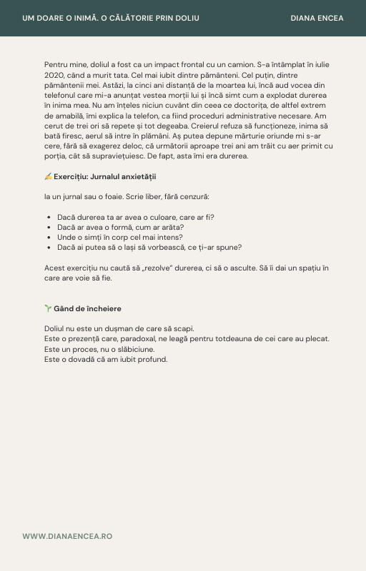 Kit de Sprijin în Doliu: Ghid de navigare și Jurnal de lucru (Pachet Digital)