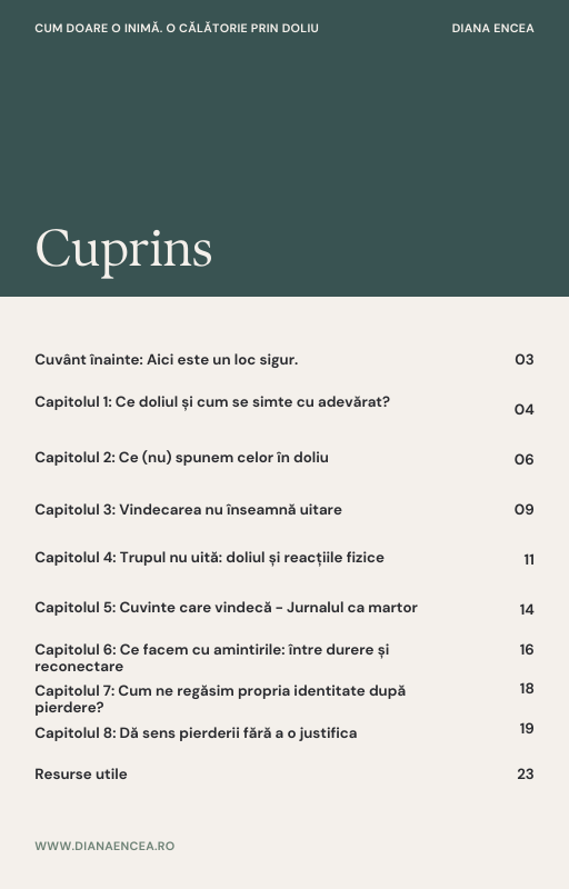 E-book: Cum doare o inimă. O călătorie prin doliu (PDF)