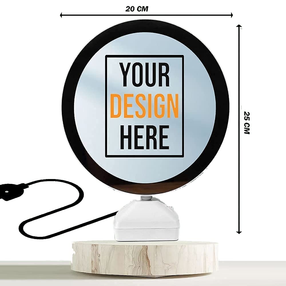 Custom LED Round Table Magic Mirror