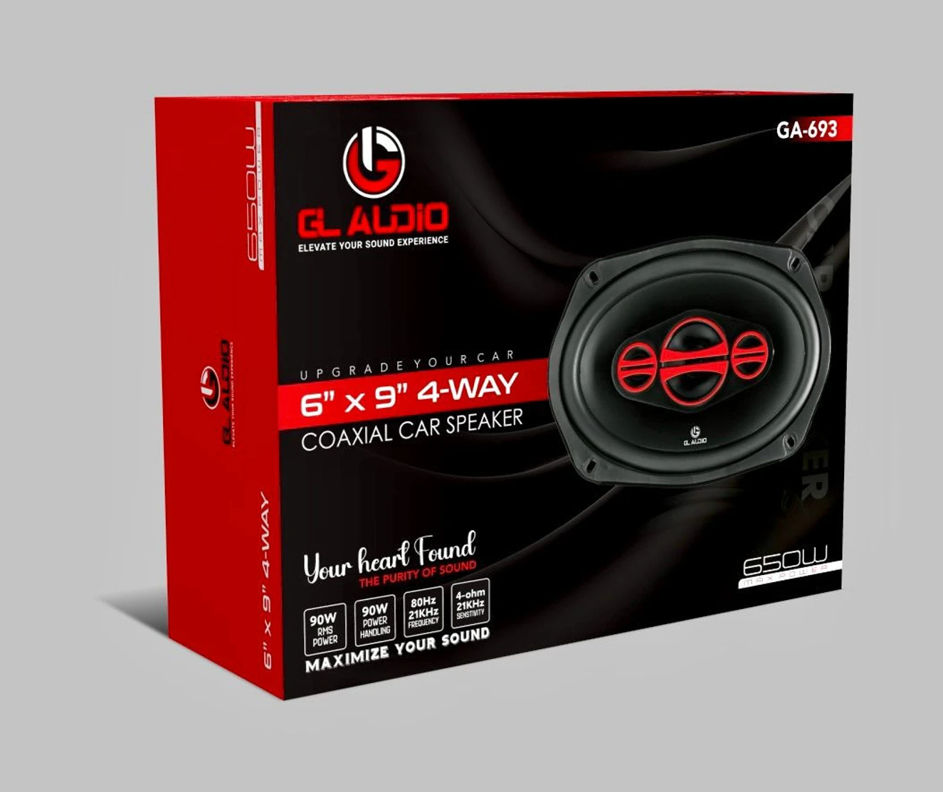 Gl Audio 6*9 Inch 4 Way Coaxial Car Speaker Ga-0601 Coaxial Car Speaker