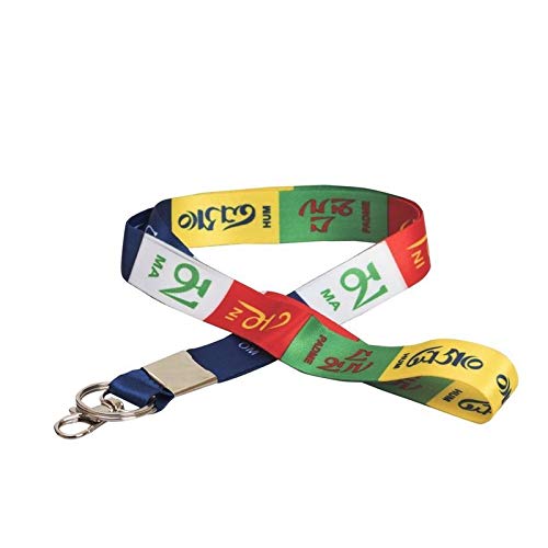 Colorful Prayer Flag Lanyard key ring for Bike
