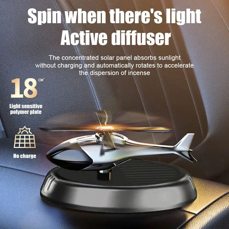 Solar Helicopter Car Air Freshener
