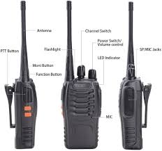 Baofeng BF-888s Licence Free Walkie Talkie Frequency 446-446.20MHz and Output Power 0.5W with Talking Range Upto 3Kms