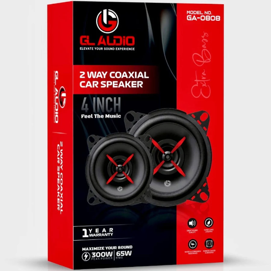 Gl Audio 4 Inch 2 Way Coaxial Speaker Ga-0808 Coaxial Car Speaker