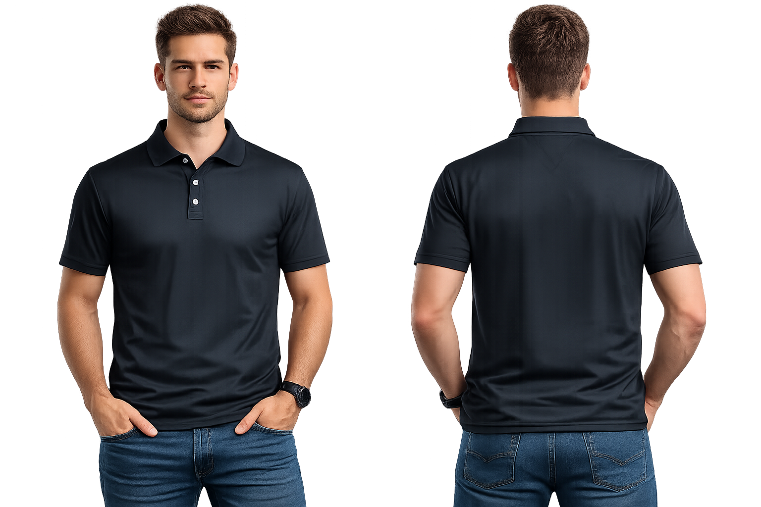 Classic Black Polo T-Shirt