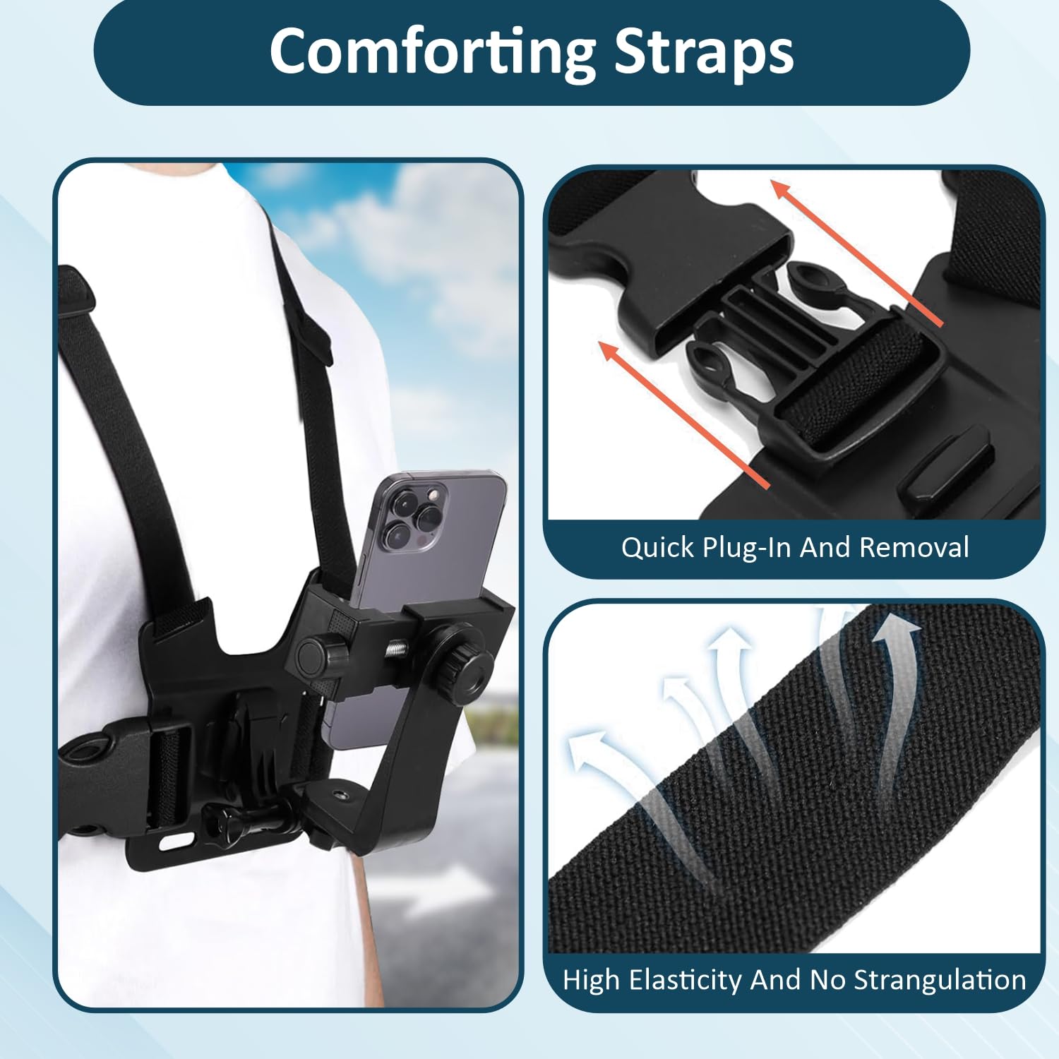 Chest Mount Phone Holder