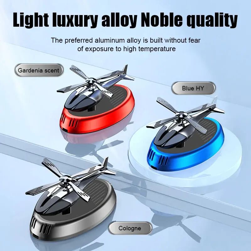 Solar Helicopter Car Air Freshener